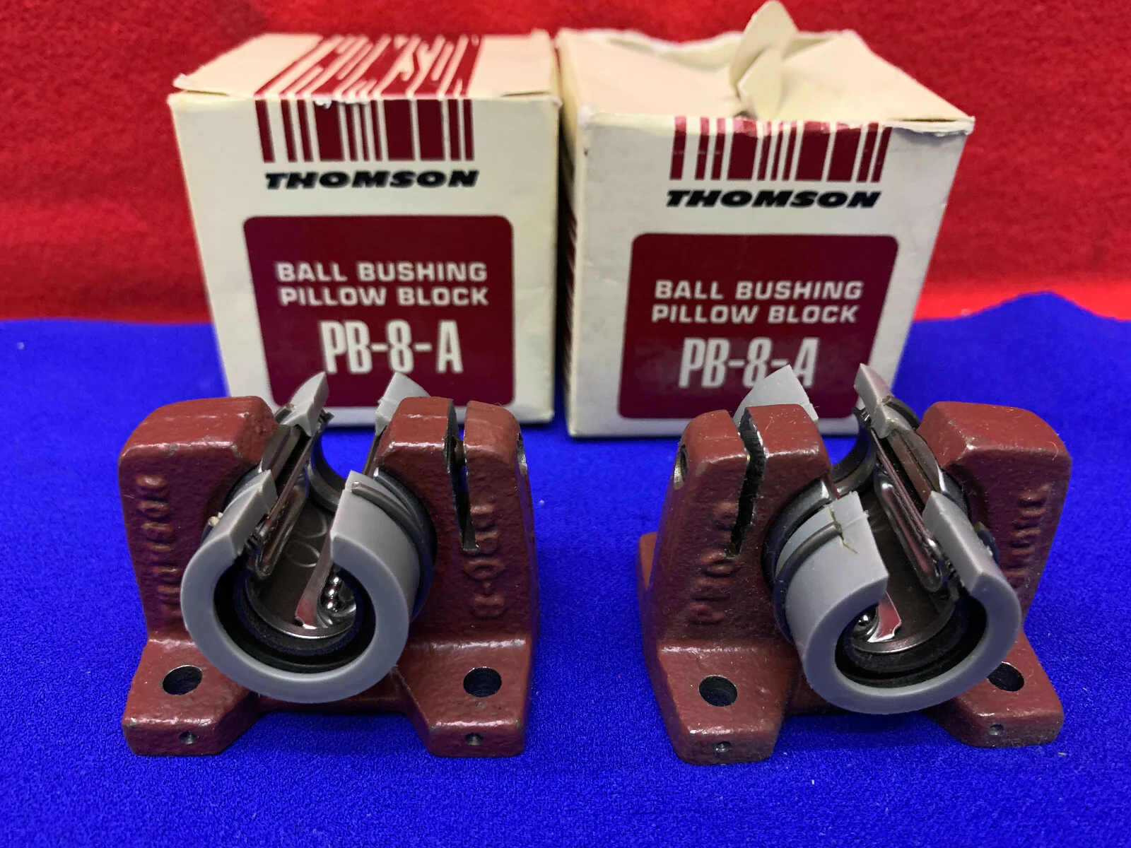 QTY 2 – THOMSON PB-8-A BALL BUSHING PILLOW BLOCKS