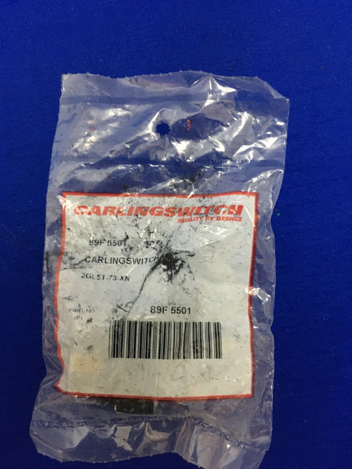 CARLINGSWITCH 89F 5501 / 89F5501 / 89F-5501 2GL51-73-XN TOGGLE SWITCH