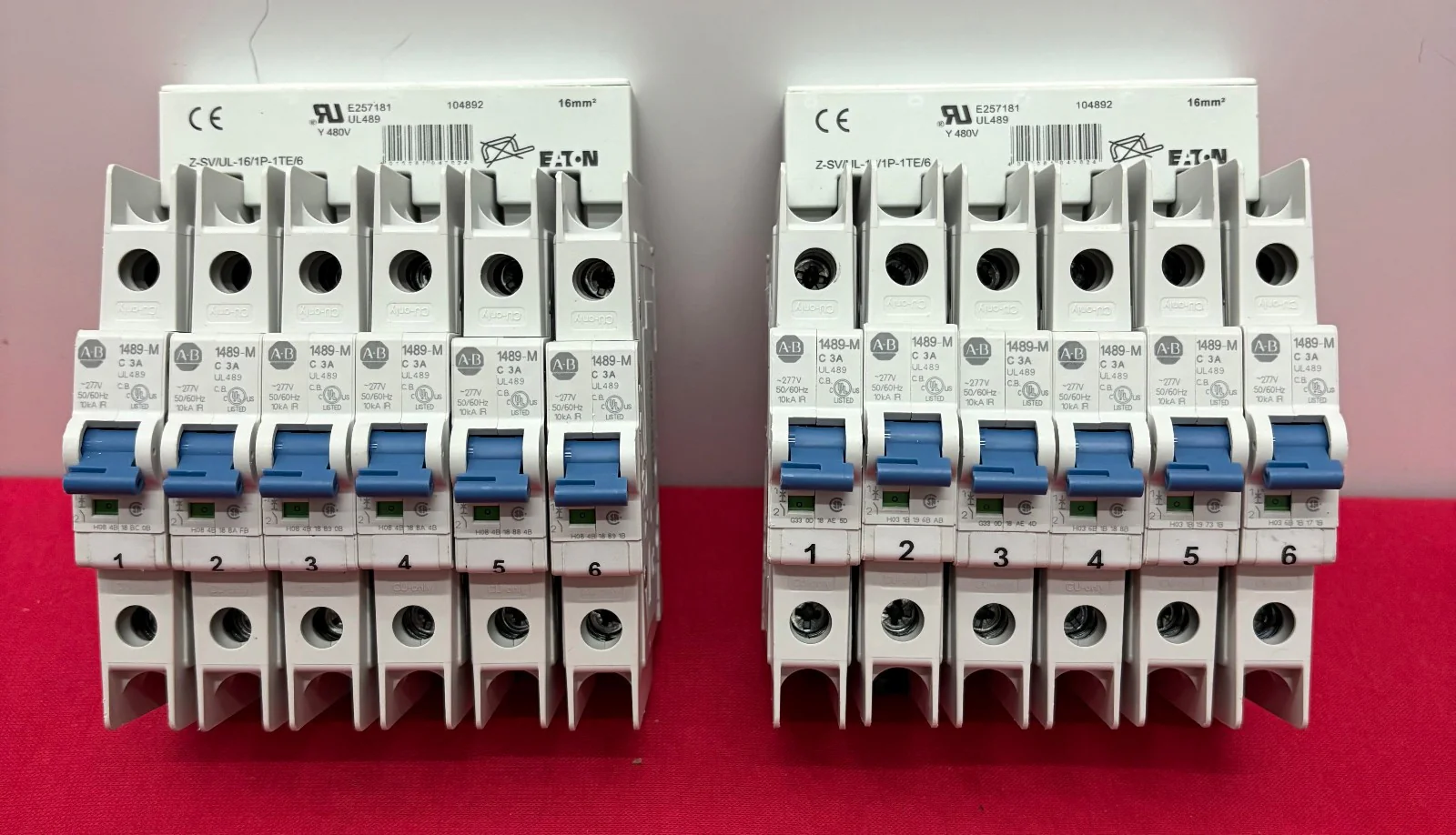 AB 1489-M1C030 SINGLE POLE CIRCUIT BREAKER -2 EATON  Z-SVUL-16/1P-1TE/6 –  QTY 2