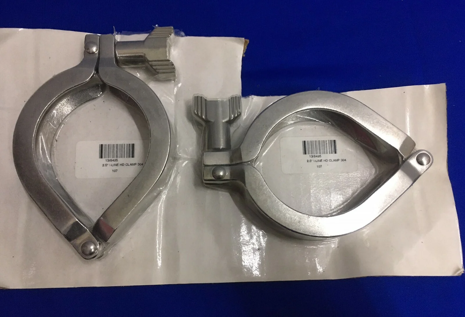 1 LOT OF 2 – 13IS425 / 13IS42.5 2.5″ I-LINE HD CLAMP 304 107
