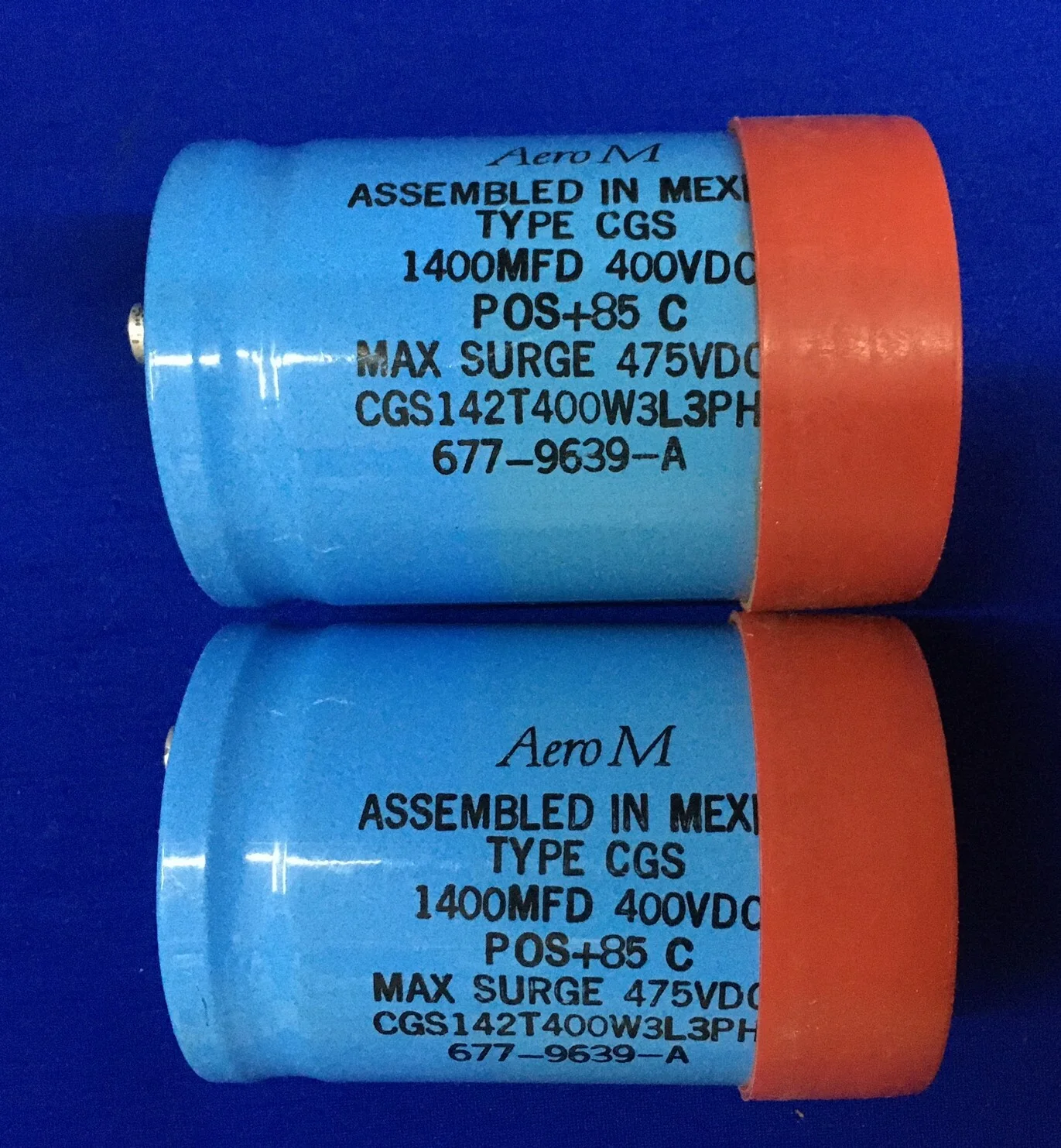 QTY 2 – AERO M 1400MFD 400VDC CGS142T400W3L3PH / 677-9639-A CAPACITOR