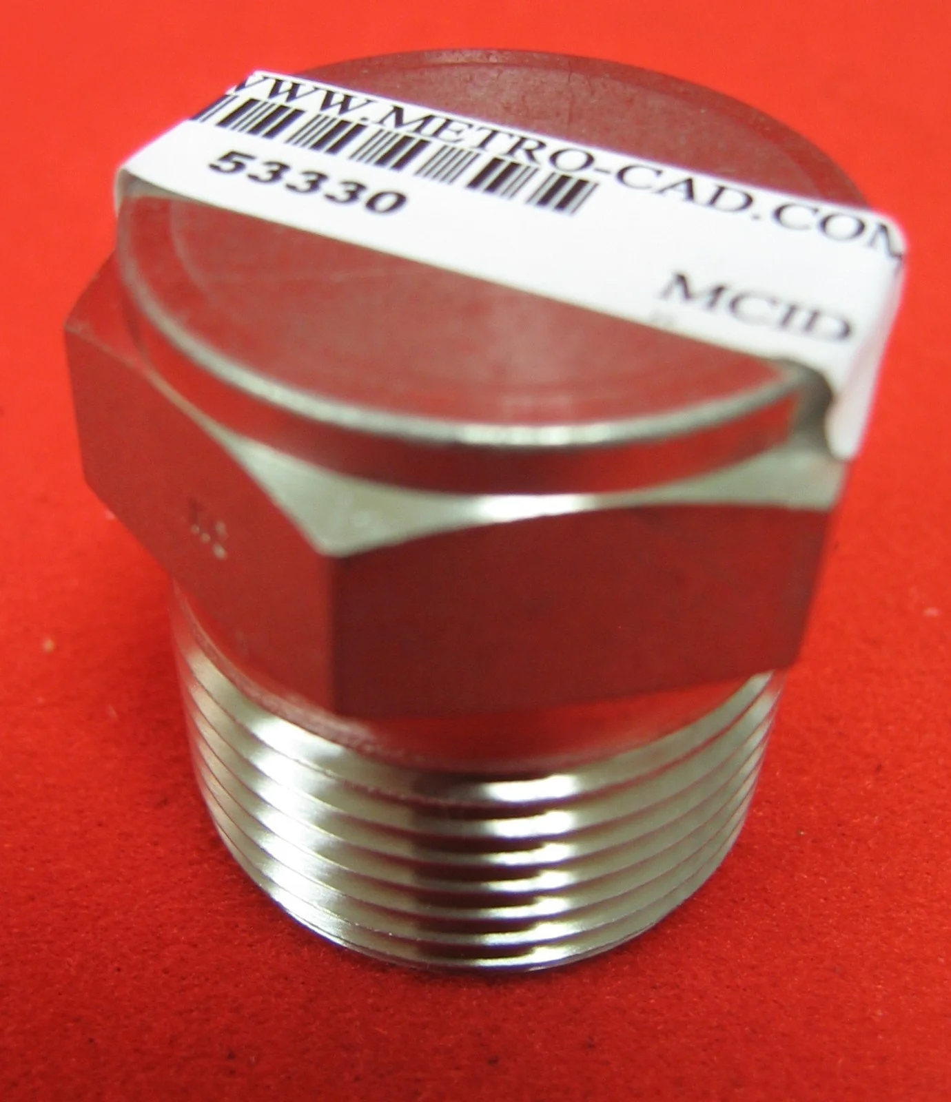 SWAGELOCK  1″ NPT PLUG NKG 1 3/8″ HEX NUT 316 STAINLESS