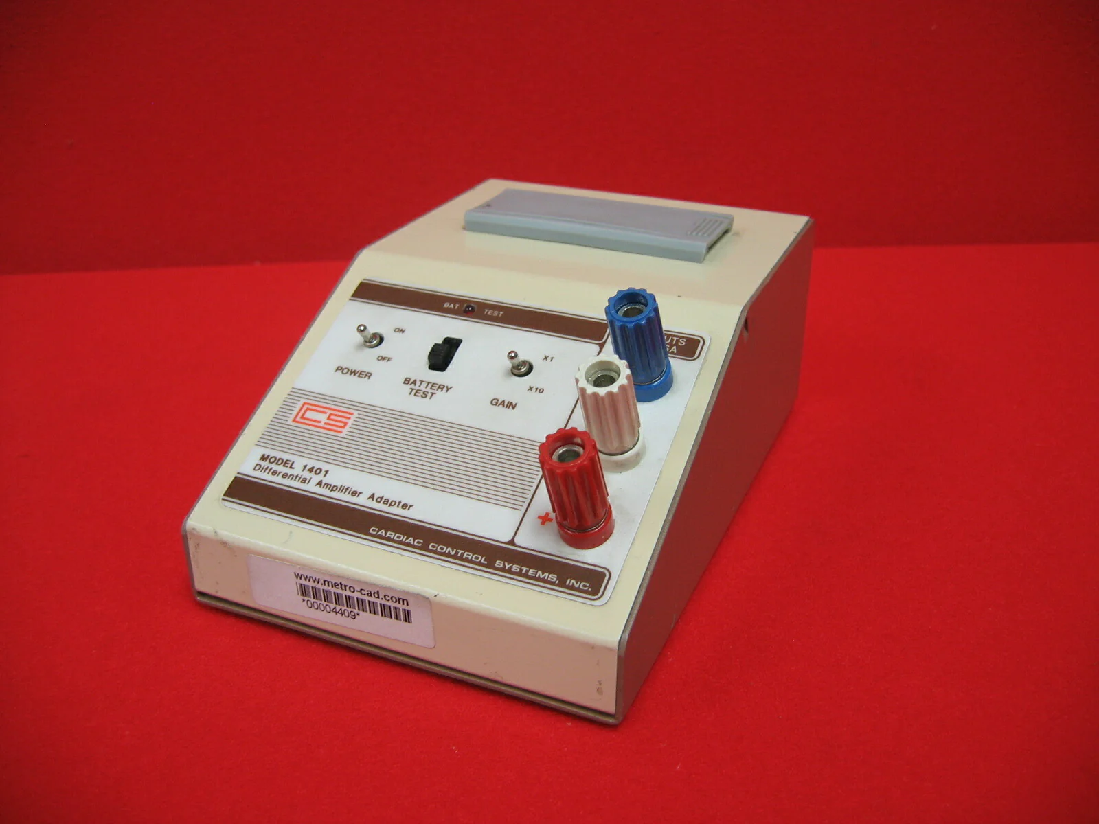 Cardiac Control Systems Inc AMPLIFIER ADAPTER MODEL 1401