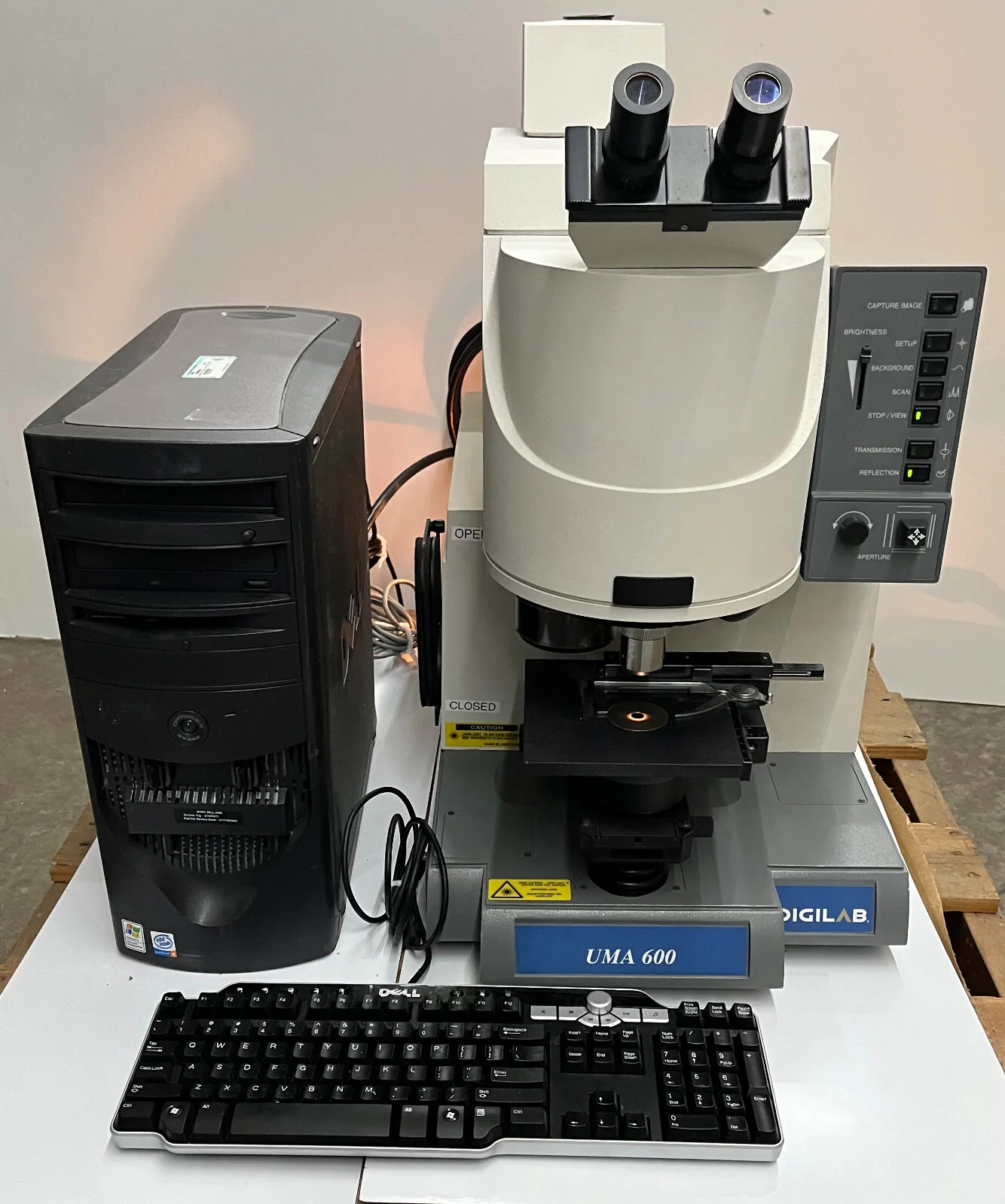 DIGILAB UMA 600 SPECTROMETER MICROSCOPE 010-0236-2/DELL DHM/KEY BOARD – PARTS