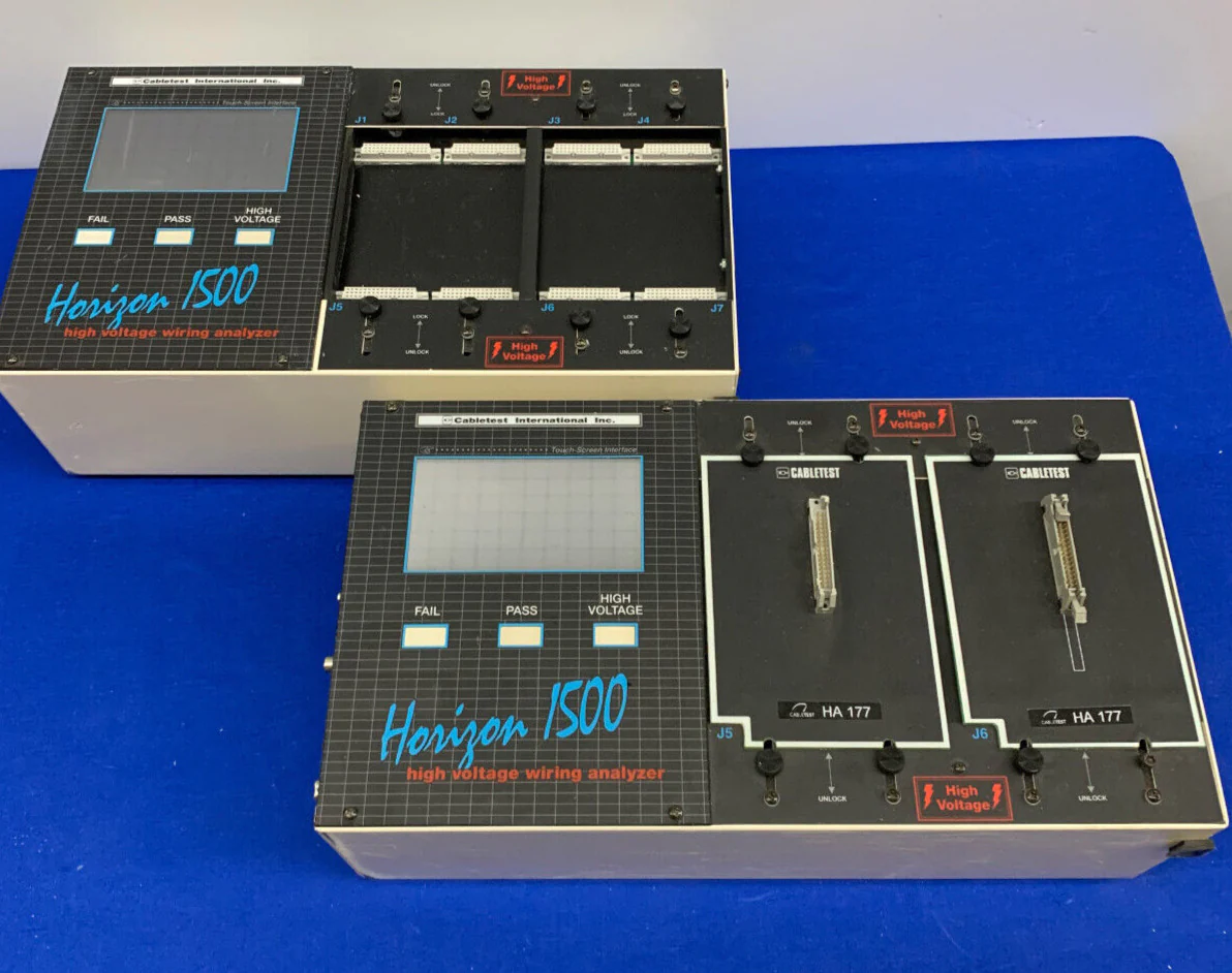 CABLETEST H1500P-HV1 HORIZON 1500 HIGH VOLTAGE WIRING ANALYZER PART/REPAIR QTY 2
