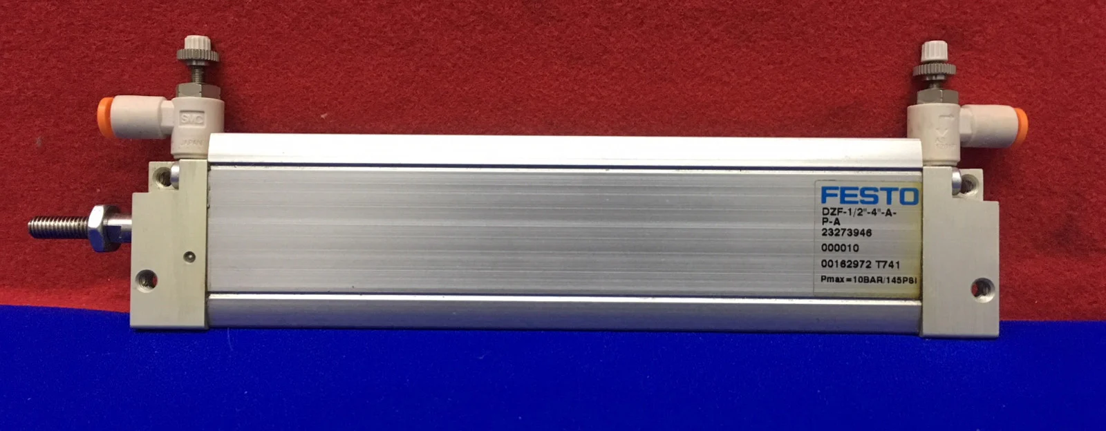 FESTO DZF-1/2″-S”-A- / P-A 23273946 000010 PMAX = 10BAR/145PSI FLAT CYLINDER