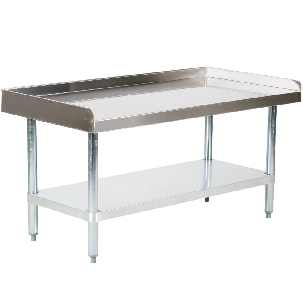 Hakka Brothers 24″x48″ Commercial Stainless Steel Equipment Stand with Undershelf, NSF Certified
