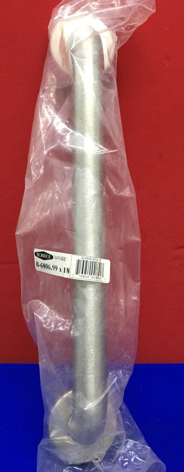 BOBRICK B-6806.99 X 18/04NBE 18″x1.5″ STRAIGHT HAND GRAB BAR NO MOUNT HARDWARE