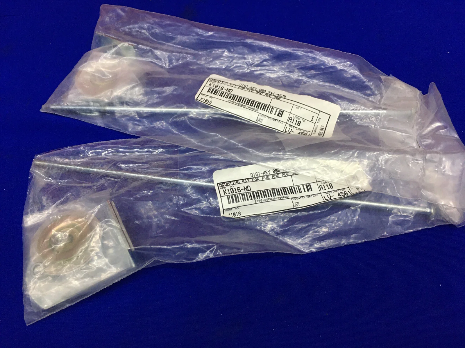QTY 2 – DIGI-KEY K1016-ND / K1016 MOUNTING KIT FOR FVE AND AVE 300