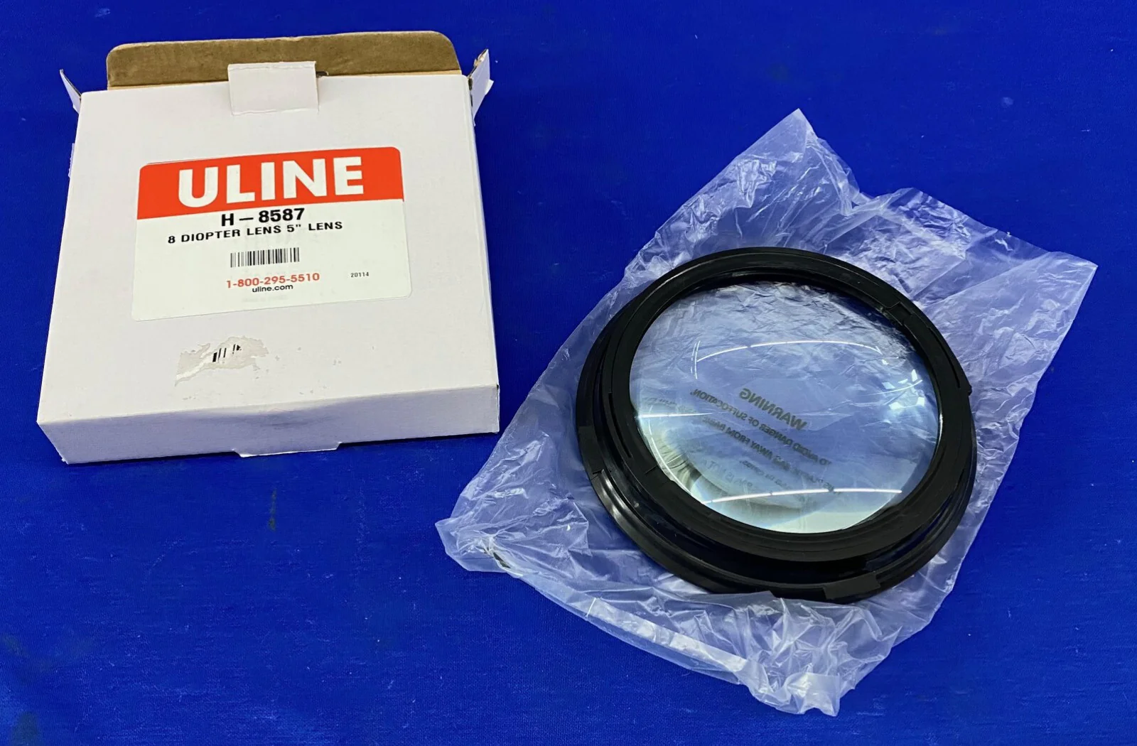ULINE H-8587 REPLACEMENT 8 DIOPTER LENS 5″ LENS GLASS ROUND