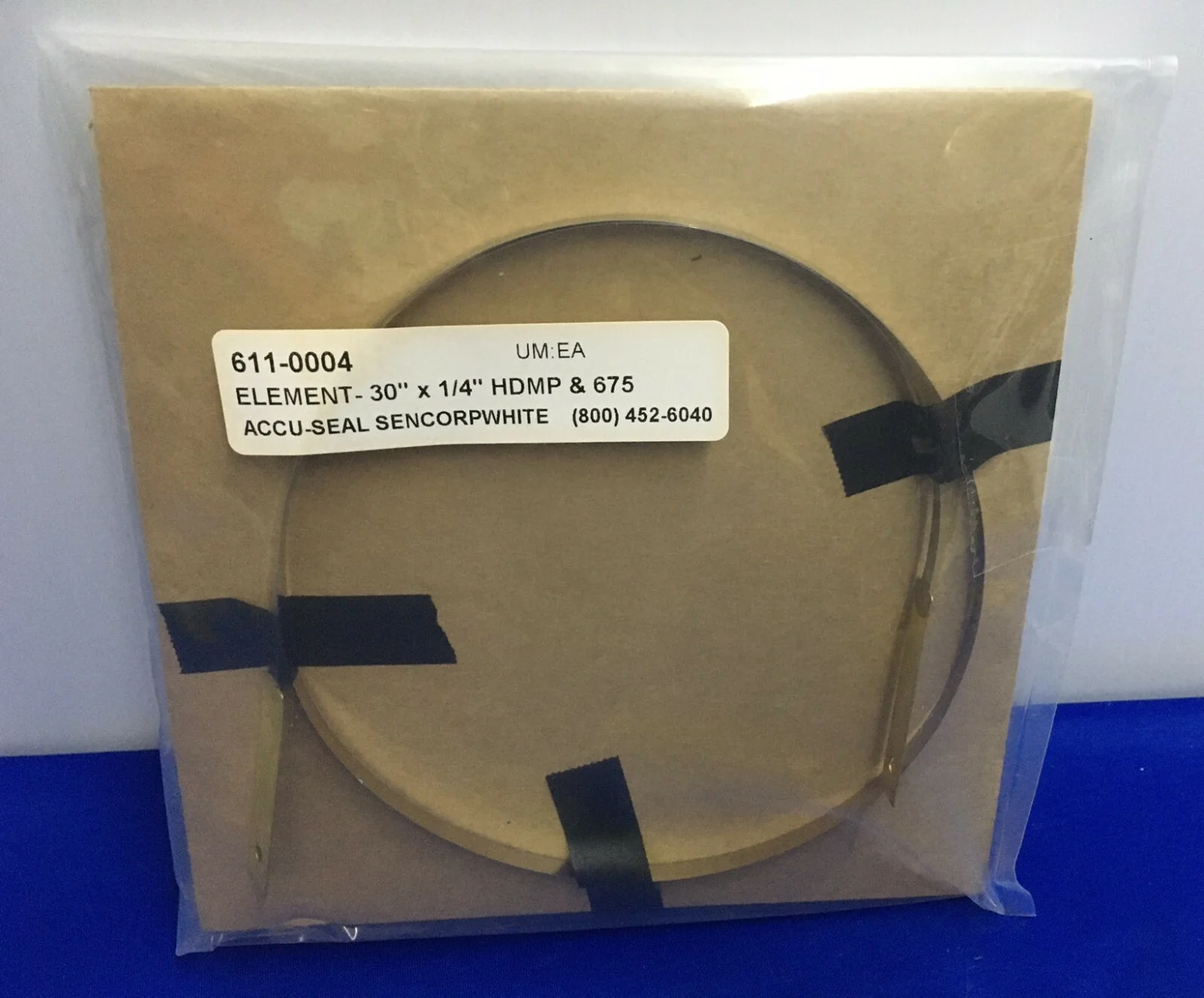 ACCU-SEAL SENCORP WHITE 611-0004 ELEMENT- 30″ X 1/4″ HDMP & 675 HEATING ELEMENT