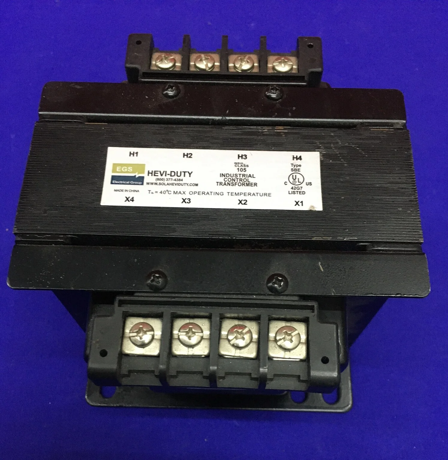 EGS E250TC HEVI-DUTY INDUSTRIAL CONTROL TRANSFORMER