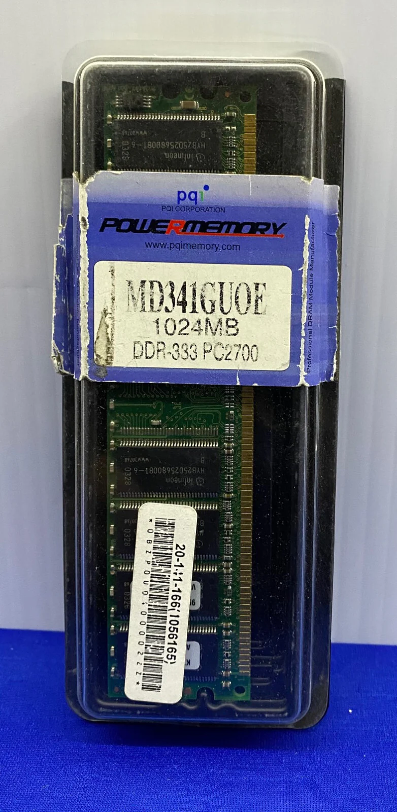 PQI / POWERMEMORY MD341GU0E 1024MB DDR-333 PC2700 DESKTOP MEMORY