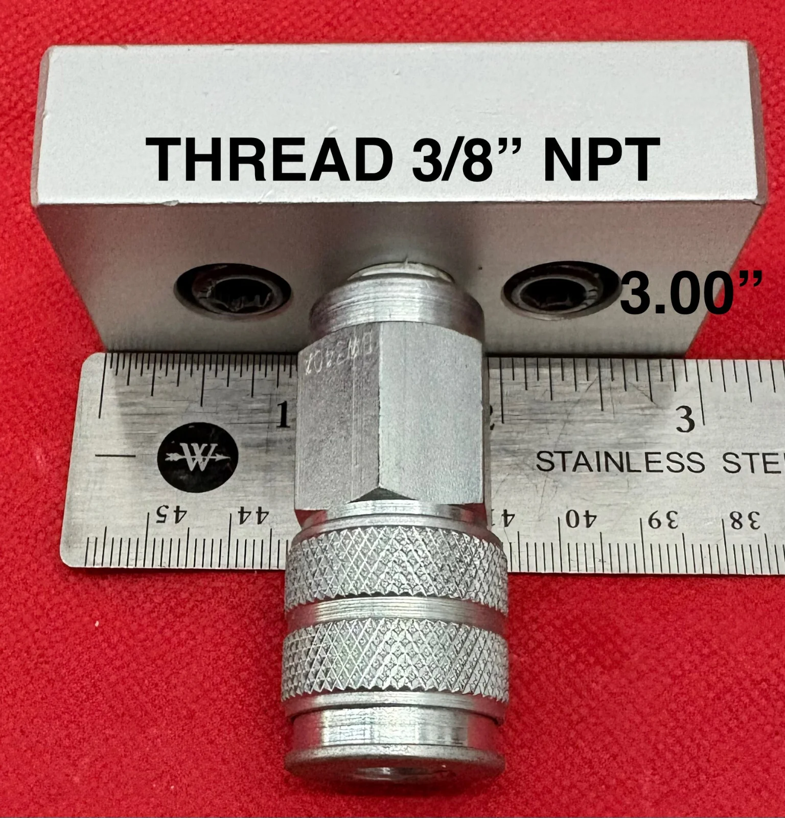 80/20 SERIES 15 2150 3/8” NPT 3-HOLE PRESSURE MANIFOLD PLATE W/ DW340A – QTY 10