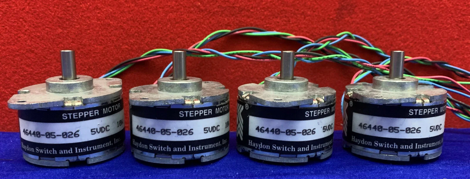 Lot of 4 – Haydon 46000 Series 46440-05 46MM Rotary Stepper Motor 5VDC