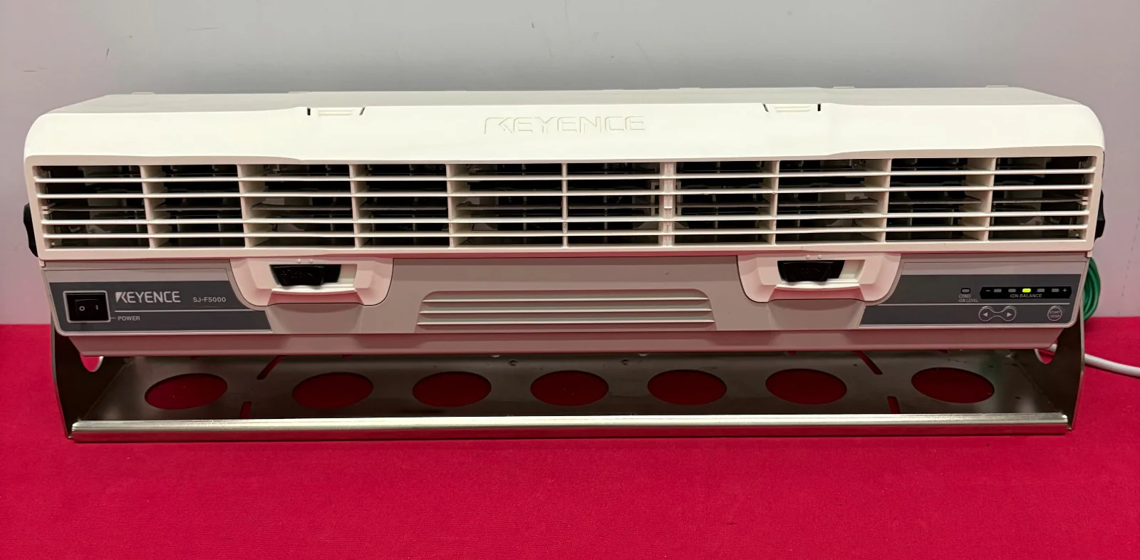 KEYENCE SJ-F5000 STATIC ELIMINATION BLOWER PULSE AC METHOD POWER: 100 to 240 VAC