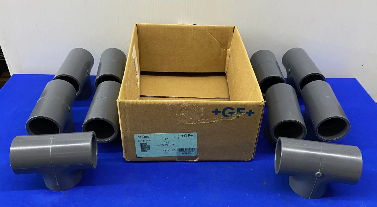 +GF+ GEORG FISHER 6NF85 801-020 TEE 2″ SLIP SOCKET PIPE FITTING – 1 BOX QTY 10