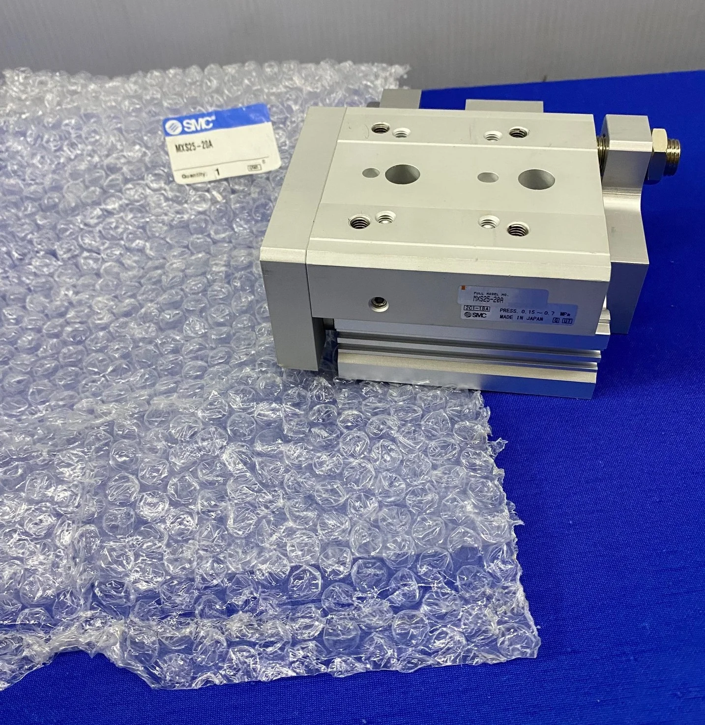 SMC® MXS25-20A / MXS2520A GUIDED CYLINDER SLIDE TABLE PRESS. 0.15 – 0.7 MPa
