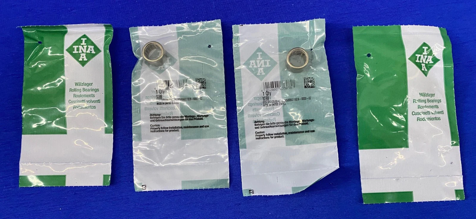INA SCE88 NEEDLE ROLLER BEARING – 1 LOT QTY 4