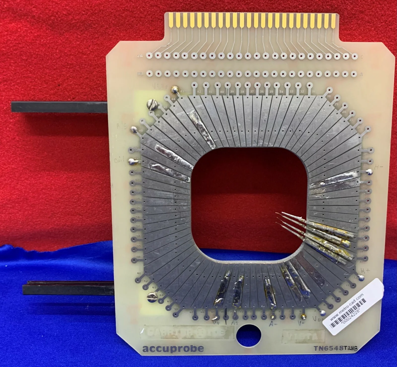 Accuprobe TN6548 6 1/2″ Probe Card w/ 44 pin Card Holder SZ65 I/O48 Hole SZ4