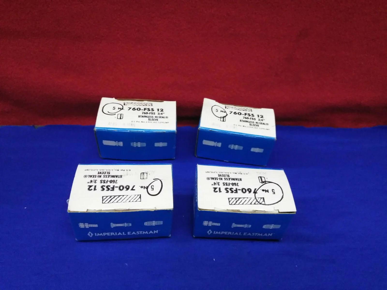 4 BOXES – EACH CONTAINING 5 SLEEVES IMPERIAL EASTMAN 760-FSS 12 3/4″ HI-SEAL®