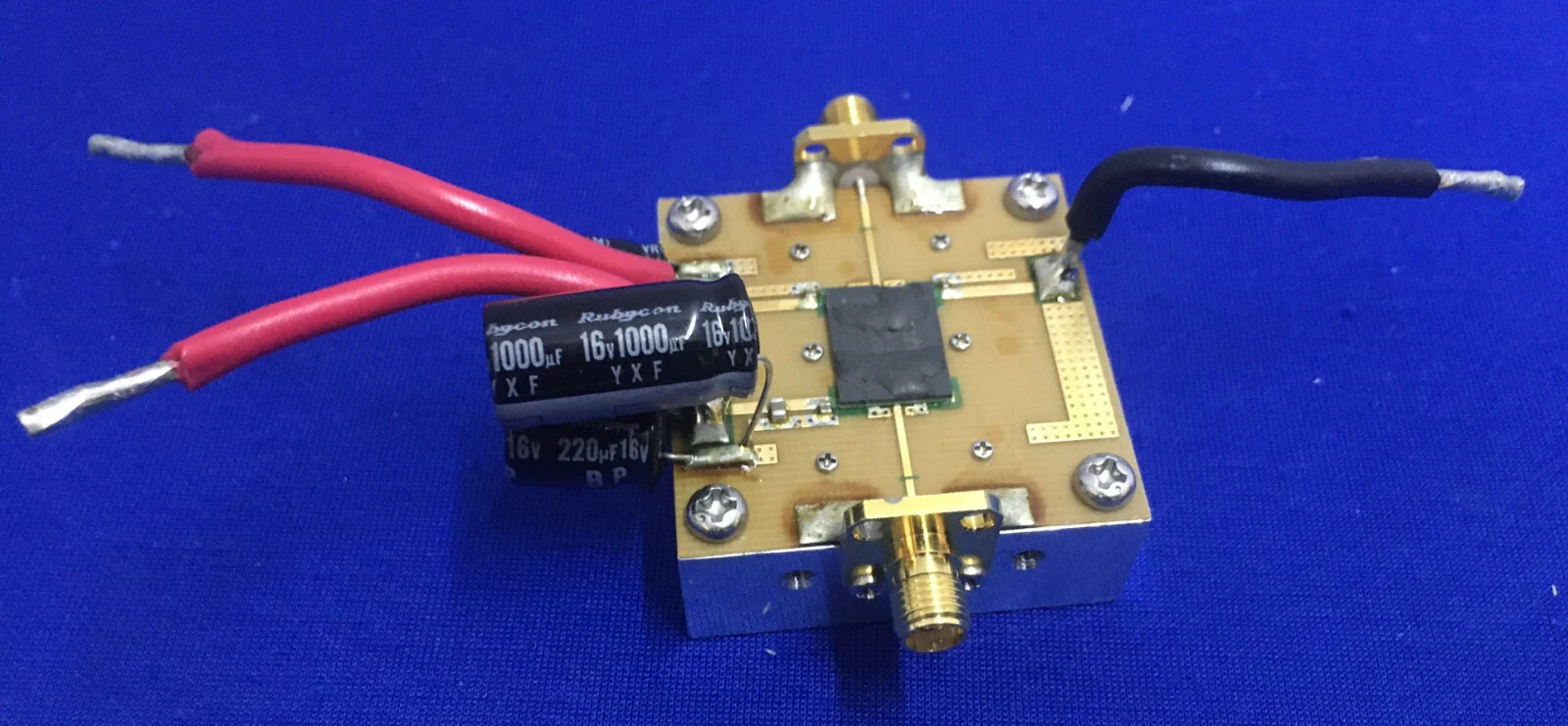 CUSTOM RF TESTING BREAD BOARD WITH HEAT SINK