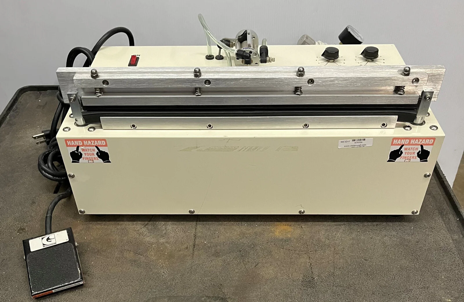 16” BAG AND POUCH SEALER 120V 1/4” ELEMENT