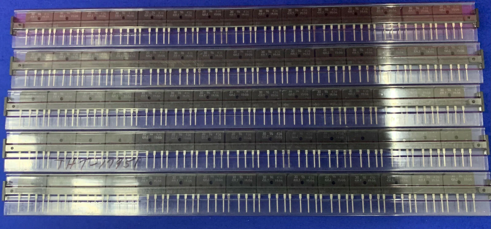 1 LOT 5 TUBES – TOTAL QTY OF 75 Bridge Rectifier Single Phase GBJ1506 GBJ 1506