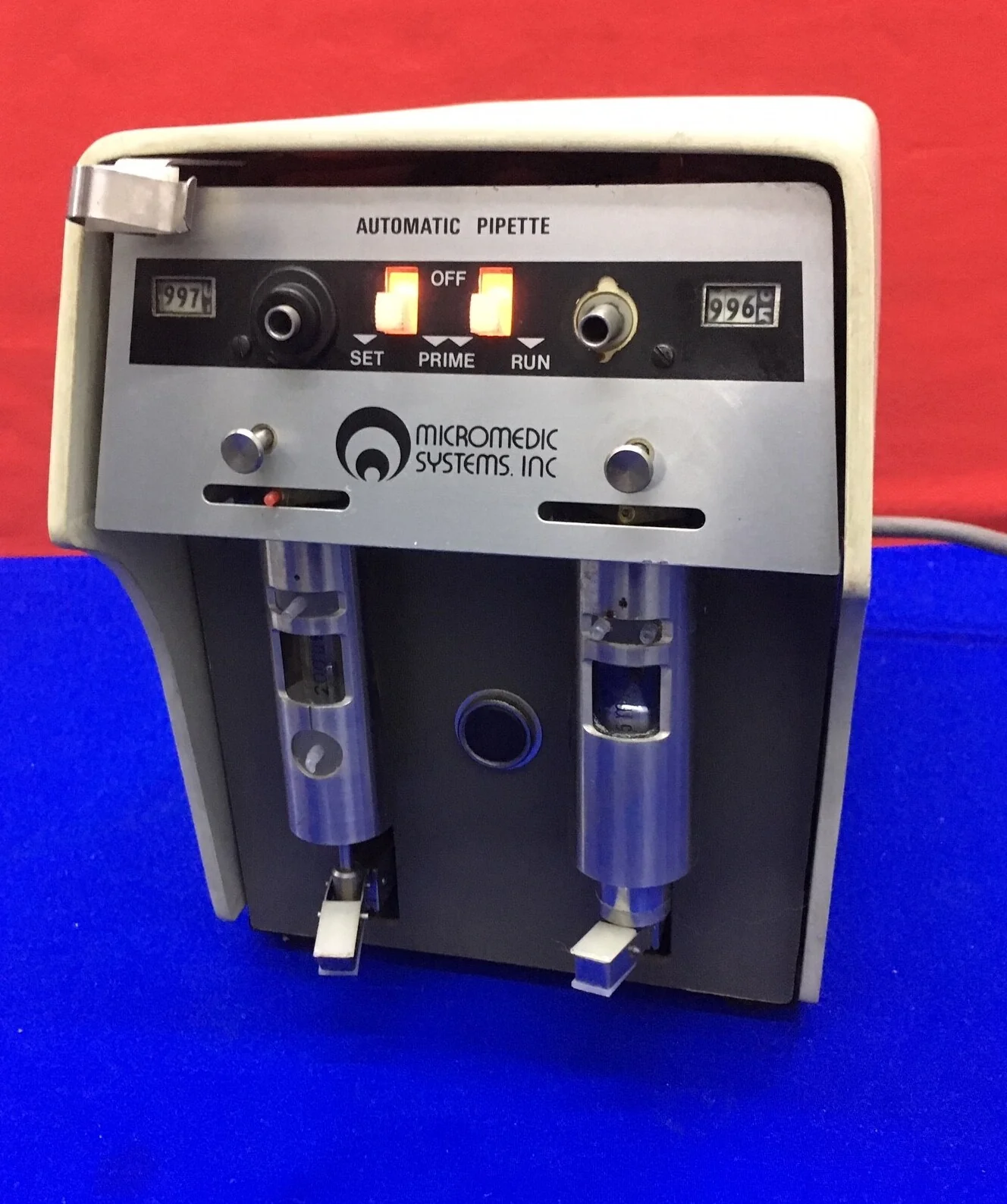 FOR PARTS OR REPAIR MICROMEDIC SYSTEMS 25000 AUTOMATIC PIPETTE DUAL PUMP