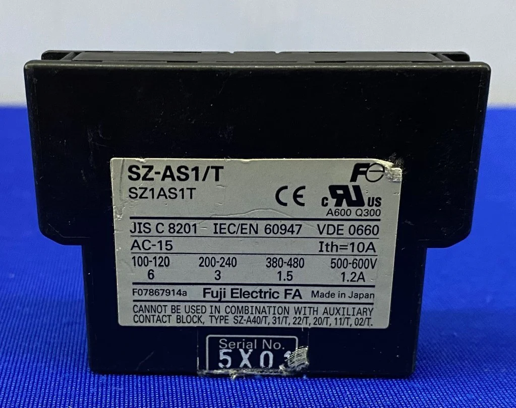 FUJI  ELECTRIC SZ-AS1/T / SZ1AS1T AUXILIARY CONTACT