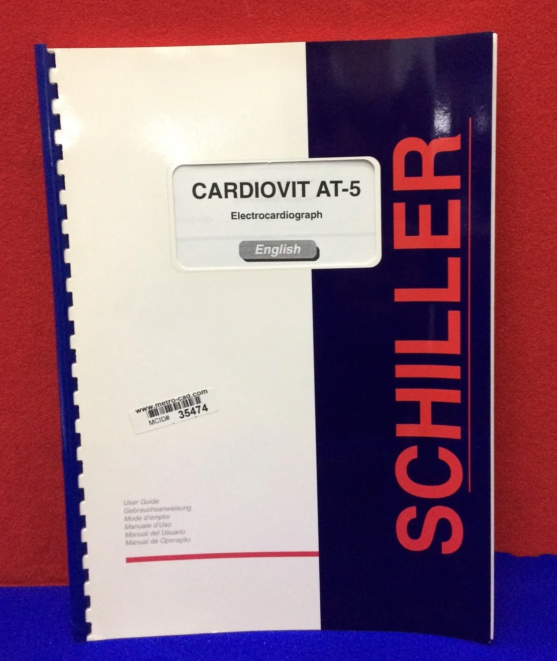 SCHILLER USER GUIDE CARDIOVIT AT-5 ELECTROCARDIOGRAPH MANUAL