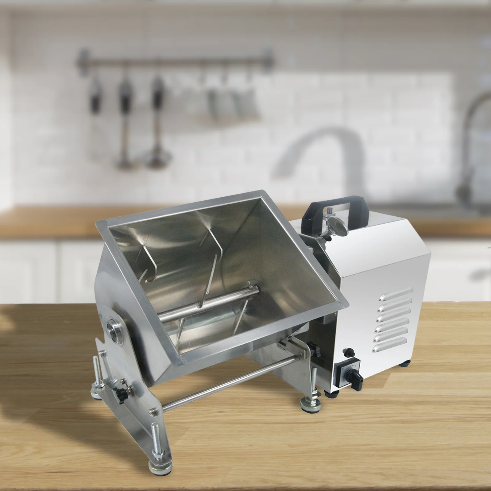 Hakka Electric 45 Pound/22.5L Tilt Tank Meat Mixer Commercial Countertop Machine