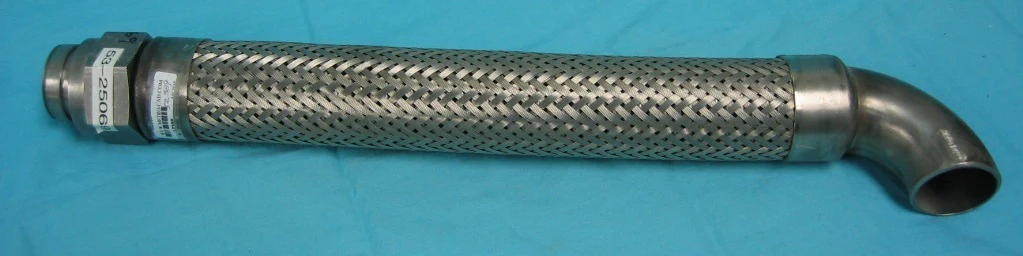FLEX METAL CUSTOM AROMORED STEEL TUBE 15″ BODY X 2 1/4″ OD, STEEL INSIDE BELLOWS