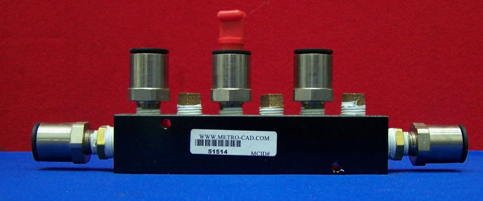 LEGRIS 8 PORT AIR MANIFOLD WITH LEGRIS 1/2″ TUBING INSTANT FITTINGS